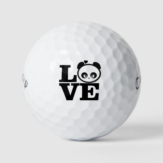 Liebe Panda® Golfball (Vorderseite)