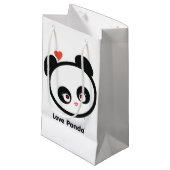 Liebe Panda® Kleine Geschenktüte (Vorderseite Schrägansicht)