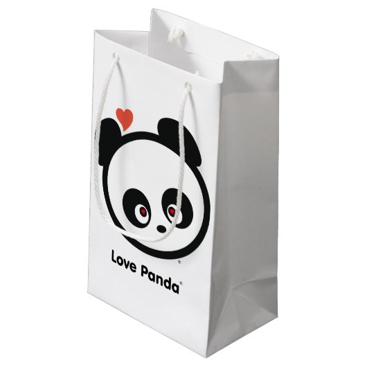 Liebe Panda® Kleine Geschenktüte (Rückseite Schrägansicht)