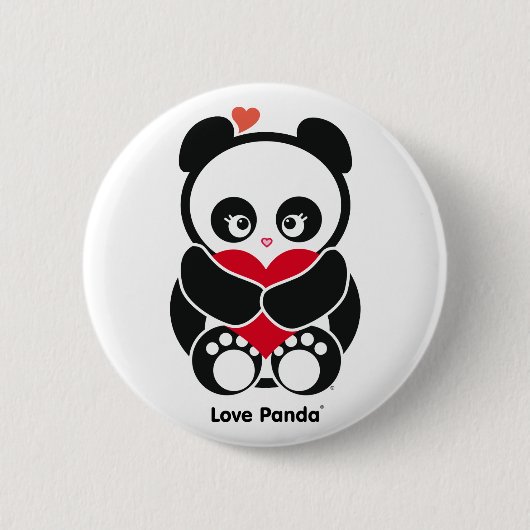 Liebe Panda® Knopf Button (Vorderseite)