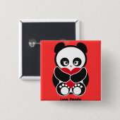 Liebe Panda® Knopf Button (Vorne & Hinten)