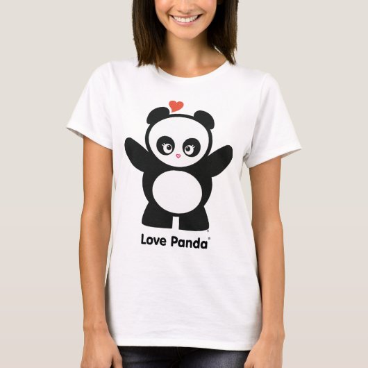 Liebe Panda® Ladys Long Sleeve T-Shirt (Vorderseite)