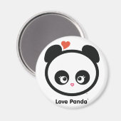 Liebe Panda® Magnet (Vorderseite/Rückseite)