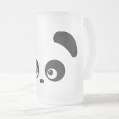 Liebe Panda® mattierte GlasTasse Mattglas Bierglas (VorderseiteRechts)