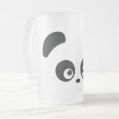 Liebe Panda® mattierte GlasTasse Mattglas Bierglas (Vorderseite Links)