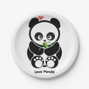 Liebe Panda® Pappteller