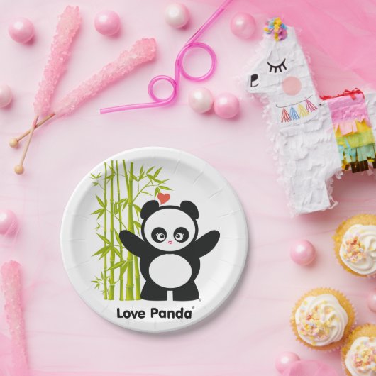 Liebe Panda® Pappteller (Party)