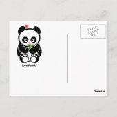 Liebe Panda® Postkarte (Rückseite)