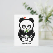 Liebe Panda® Postkarte (Stehend Vorderseite)