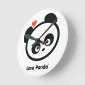 Liebe Panda® Runde Wanduhr (Winkel)