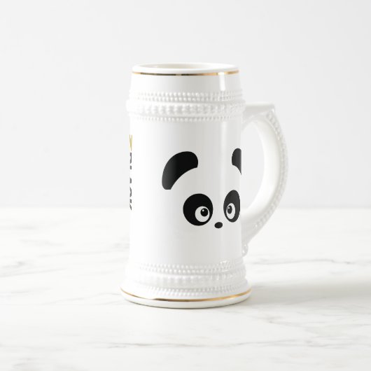 Liebe Panda® Stein Bierglas (VorderseiteRechts)