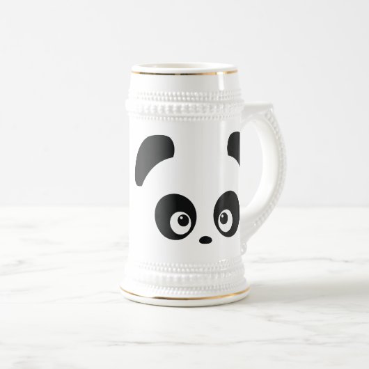 Liebe Panda® Stein Bierglas (VorderseiteRechts)