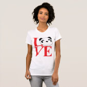 Liebe-Panda-T-Shirt im Rot T-Shirt (Vorne ganz)