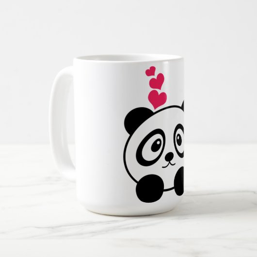 Liebe-Panda-Tasse Kaffeetasse (Vorderseite Links)