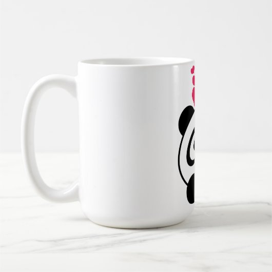Liebe-Panda-Tasse Kaffeetasse (Links)