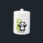 Liebe Panda® Tee-Topf<br><div class="desc">Tee-Zeit mit dem Liebe Panda® Tee-Topf von den niedlichen Marken. Zu mehr Information über Liebe Panda® Karo wir heraus an CUTEandHAPPY.com</div>