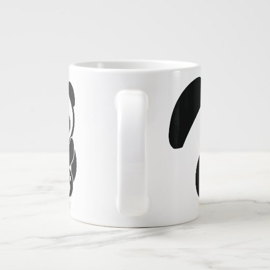 Liebe Panda® Tunnel-bohrwagenTasse Jumbo-Tasse (Rückseite)