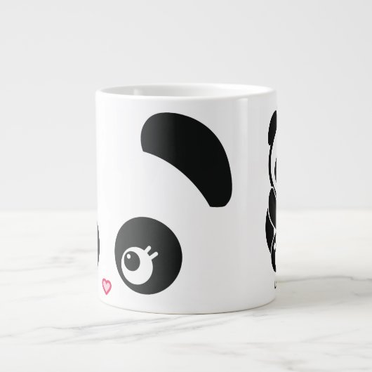 Liebe Panda® Tunnel-bohrwagenTasse Jumbo-Tasse (Vorderseite)
