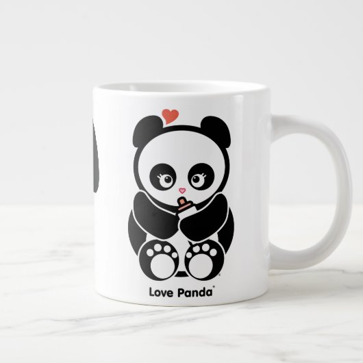 Liebe Panda® Tunnel-bohrwagenTasse Jumbo-Tasse (Rechts)