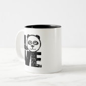 Liebe Panda Zweifarbige Tasse (Vorderseite Links)
