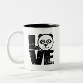 Liebe Panda Zweifarbige Tasse (Links)