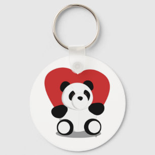 Liebe-Pandas Schlüsselanhänger