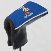 Liebe Pandas und Ramen (weißer Text) Golf Headcover (3/4 Vorderseite)