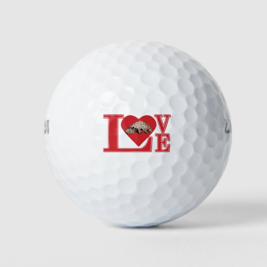 LIEBE-Pangolin Golfball (Vorderseite)