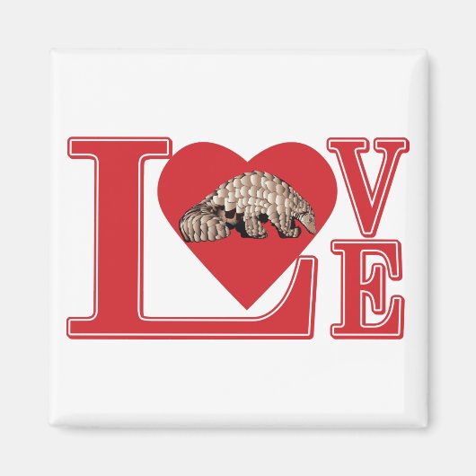 LIEBE-Pangolin Magnet (Vorne)
