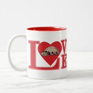 LIEBE-Pangolin Zweifarbige Tasse