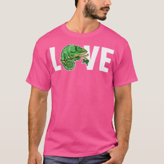 Liebe Panther Veiled Chamaeleonidae Lover Chameleo T-Shirt