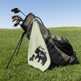 Liebe 'Papa Bär' Süßes Vatertags-Geschenk zum Gebu Golfhandtuch