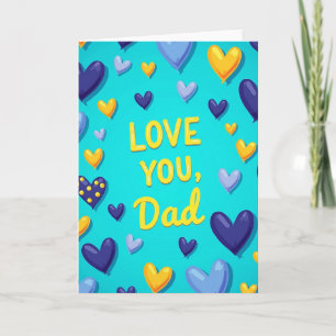 Liebe Papa Herzliches Karte
