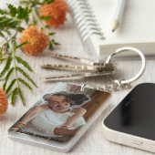 Liebe Papa, Personalisiertes Foto Schlüsselanhänger (Vorderseite rechts)