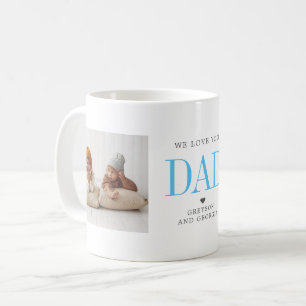 Liebe Papa   Zwei-Foto-Collage Kaffeetasse