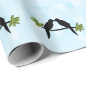Liebe Papagei Geschenkpapier (Rolleneckpunkt)
