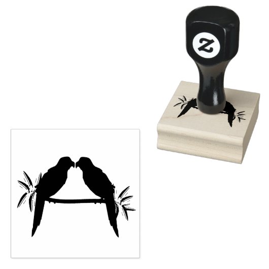 Liebe Papagei Gummistempel (Stempel)