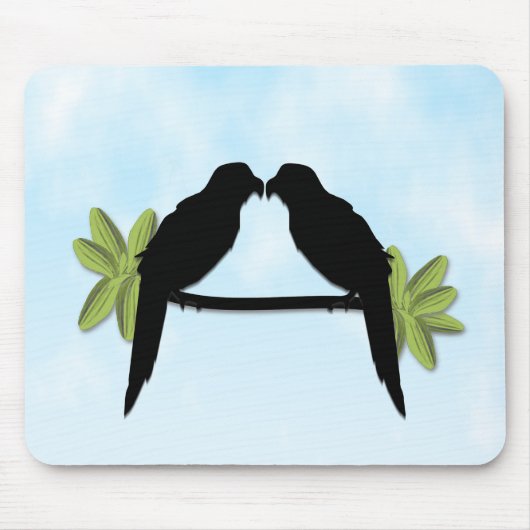 Liebe Papagei Mousepad (Vorne)