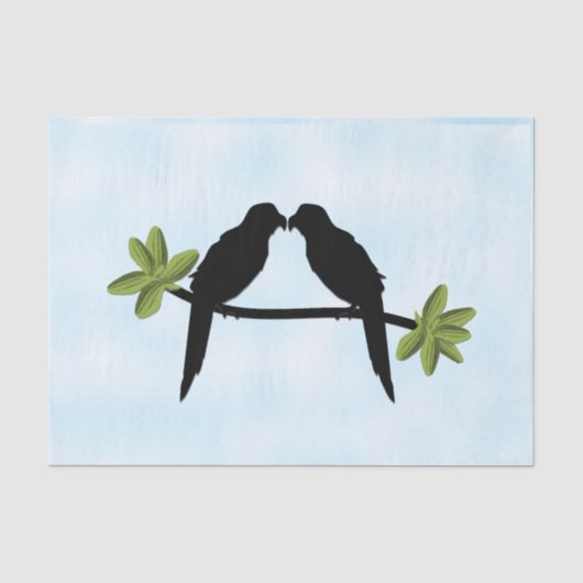 Liebe Papagei Seidenpapier (Vorderseite)