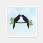 Liebe Papagei Serviette (Vorderseite)