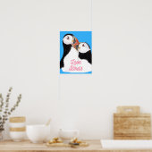 Liebe Papageientaucher Poster (Küche)