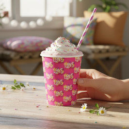 LIEBE Paper Cups Pappbecher