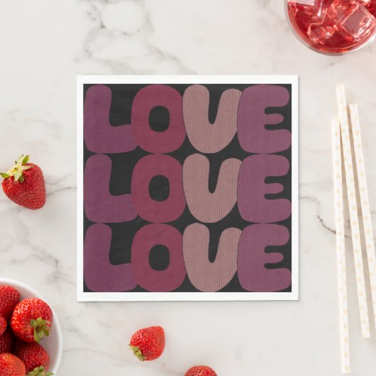 Liebe Paper Napkin Serviette (Beispiel)