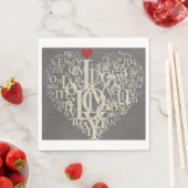 Liebe Paper Napkin Serviette (Beispiel)