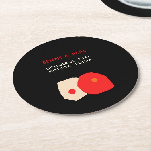 Liebe Paper Untersetzer (Angewinkelt)