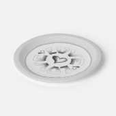 Liebe-Papierplatte Pappteller (Schrägansicht)