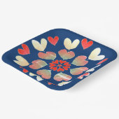 Liebe-Papierplatte Pappteller (Gewinkelt)