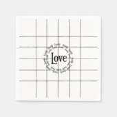 Liebe Papierschuhe Serviette (Vorderseite)