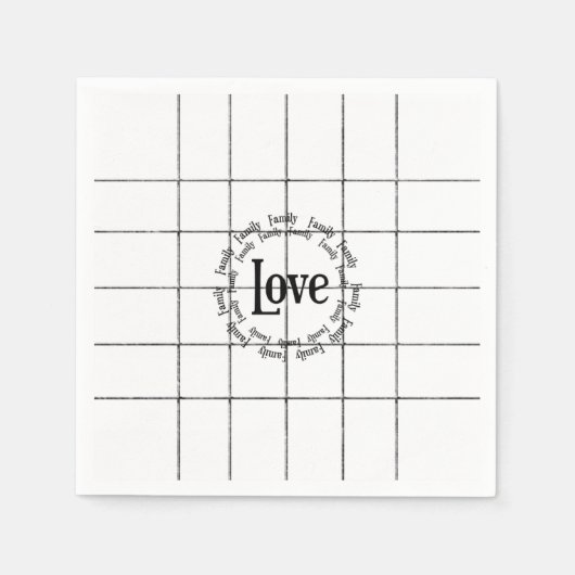 Liebe Papierschuhe Serviette (Vorderseite)