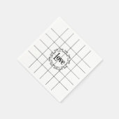 Liebe Papierschuhe Serviette (Ecke)